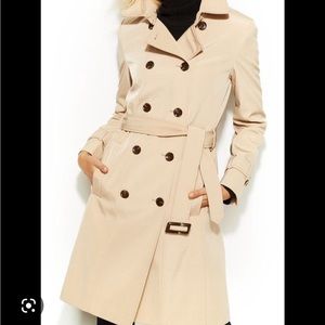 Calvin Klein double breasted belted trench coat